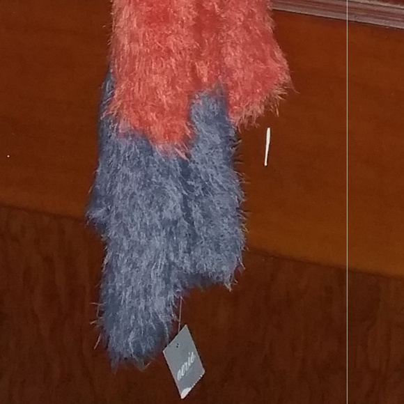 American Eagle Outfitters Aerie Scarf Orange&Grey - Picture 2 of 3